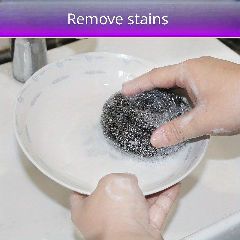 6pcs Scourer - Steel Wool for Cleaning Dishes Pans Pots Ovens Grills Stainless Steel Scrubber for Kitchen Sinks Cleaning Steel Wool Pads Metal