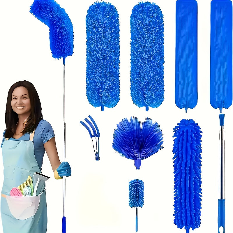 Extended Microfiber Brush for Cleaning Dust, Spider Webs, And Hard-To- Areas in The Home