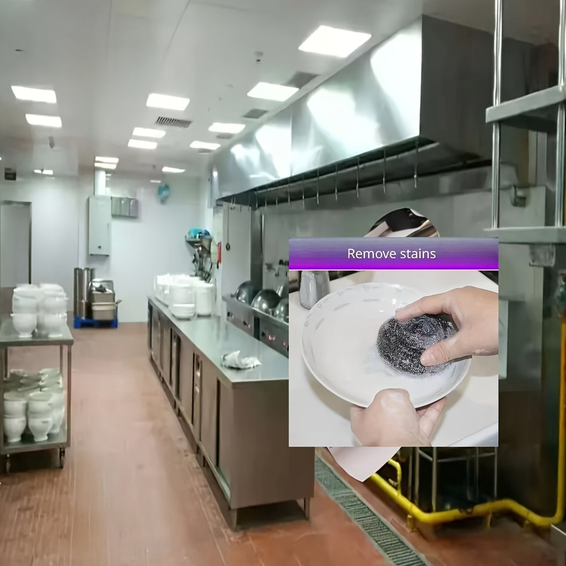 6pcs Scourer - Steel Wool for Cleaning Dishes Pans Pots Ovens Grills Stainless Steel Scrubber for Kitchen Sinks Cleaning Steel Wool Pads Metal