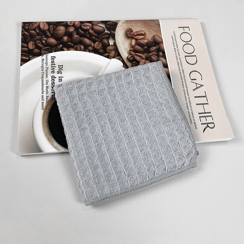 6pcs Heavy-Duty Barista Cleaning Cloths - Thickened Microfiber Dishwashing & Multi-Surface Towels, Highly Absorbent Fast-Drying for Machines, Espresso Equipment, Dishes - Commercial Kitchen & Cafe Use (6pcs)