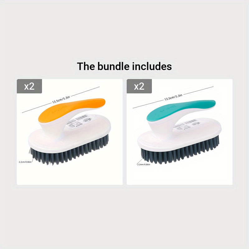 Durable Ergonomic Brush 1pc Multi-Use Laundry & Shoe Brush | Deep Clean, Stain Removal