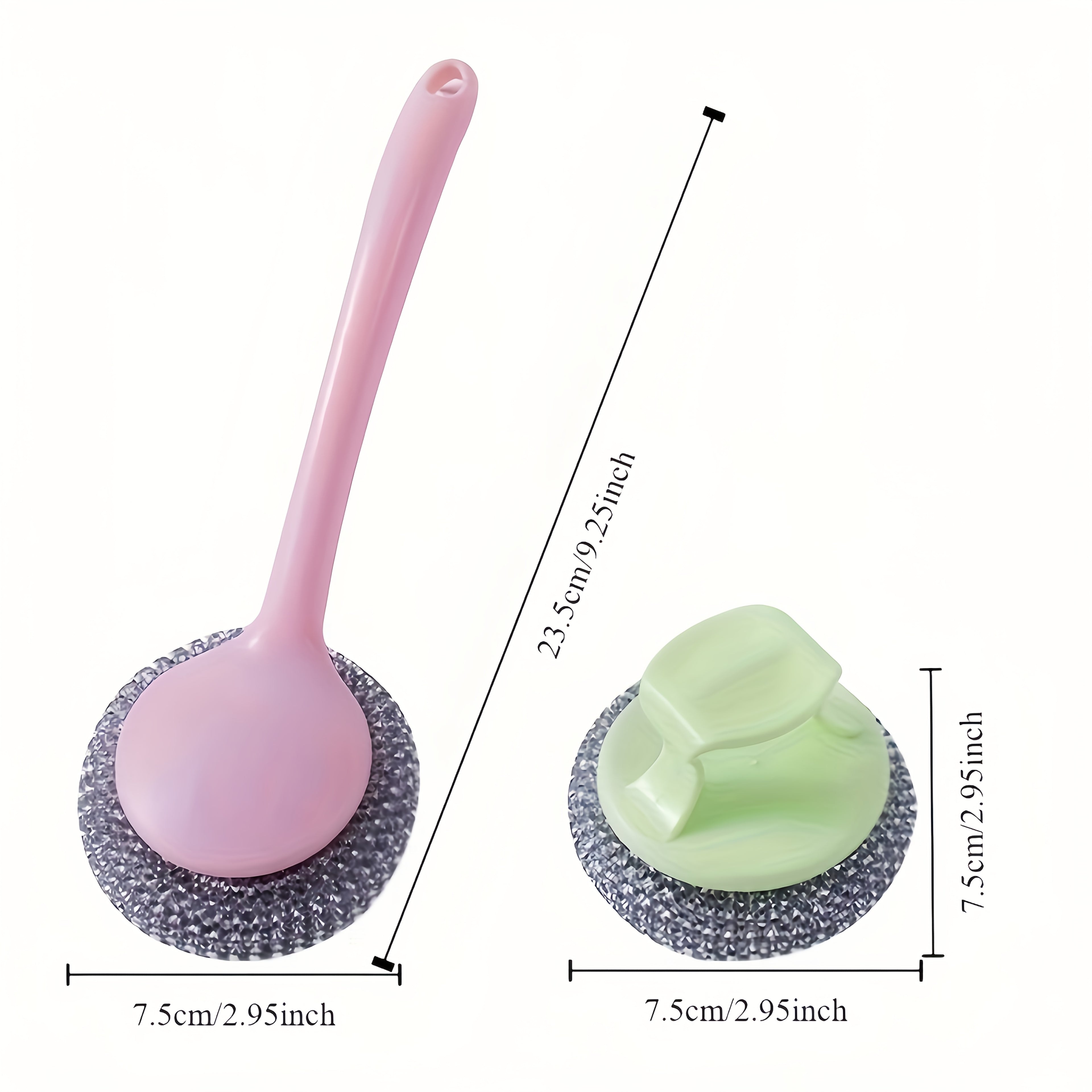 10pcs Stainless Steel Sponges, Scrubbing Scouring Pad, Steel Wool Scrubber for Kitchens, Bathroom and More(Random Color)