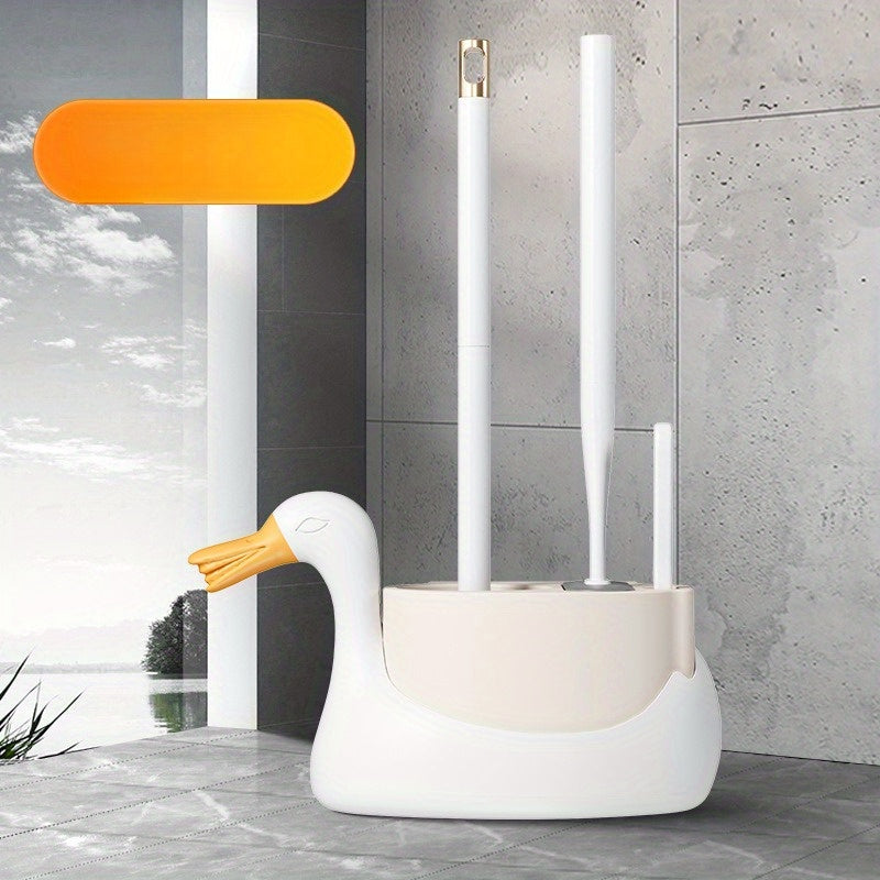 Durable Toilet Brush Durable Plastic Toilet Brush | 1pc Uncharged, Ideal for Bathroom Use