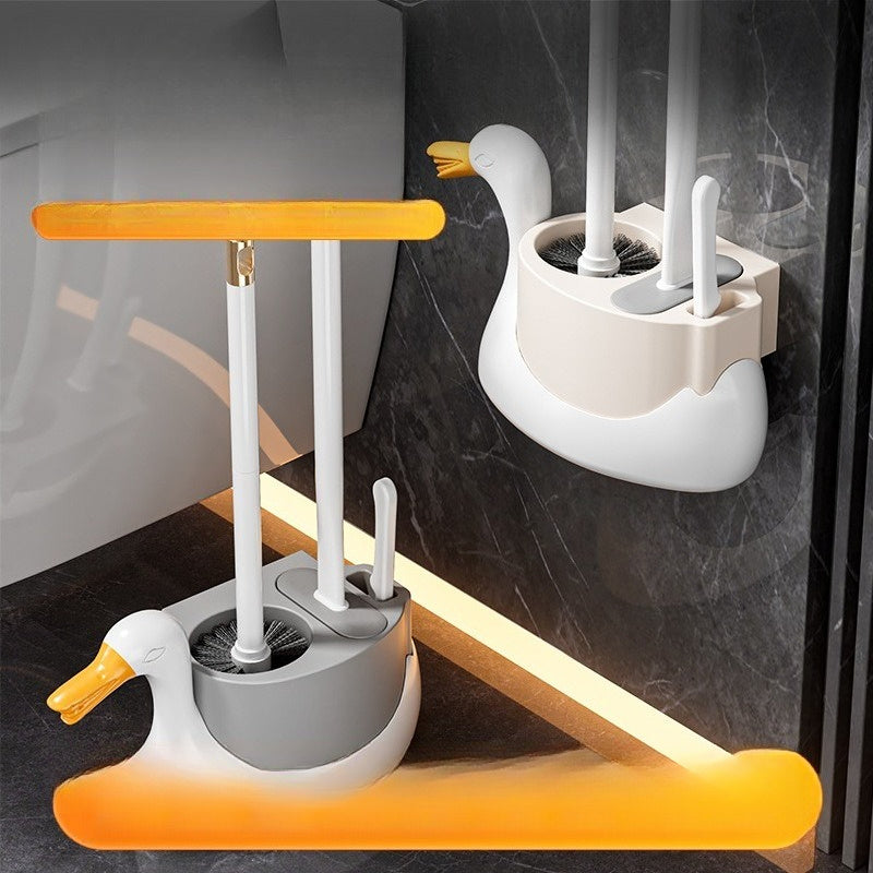 Durable Toilet Brush Durable Plastic Toilet Brush | 1pc Uncharged, Ideal for Bathroom Use