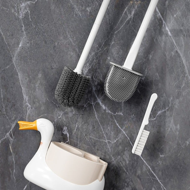 Durable Toilet Brush Durable Plastic Toilet Brush | 1pc Uncharged, Ideal for Bathroom Use