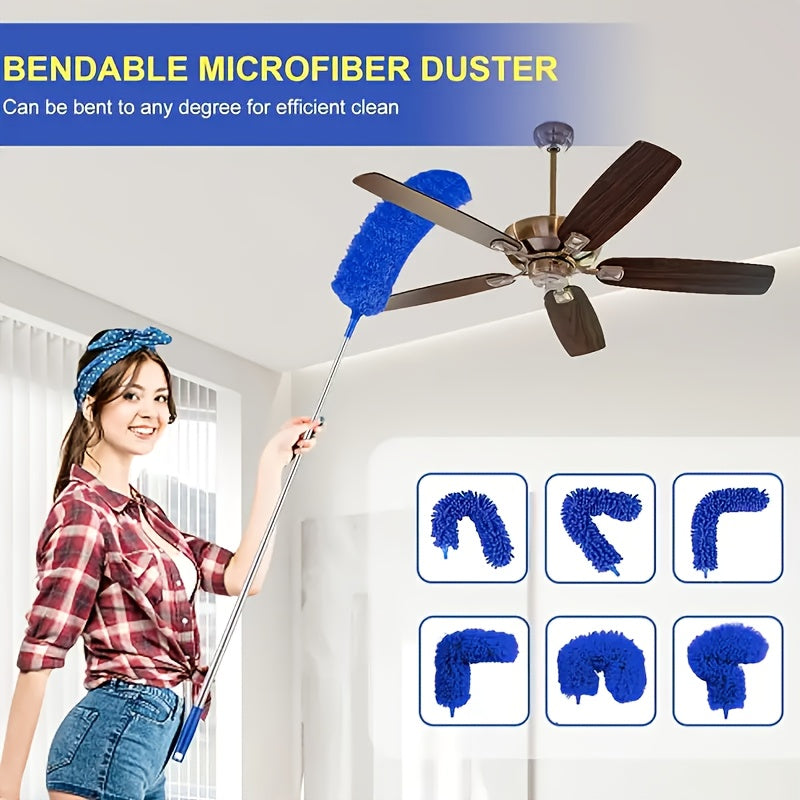 Extended Microfiber Brush for Cleaning Dust, Spider Webs, And Hard-To- Areas in The Home