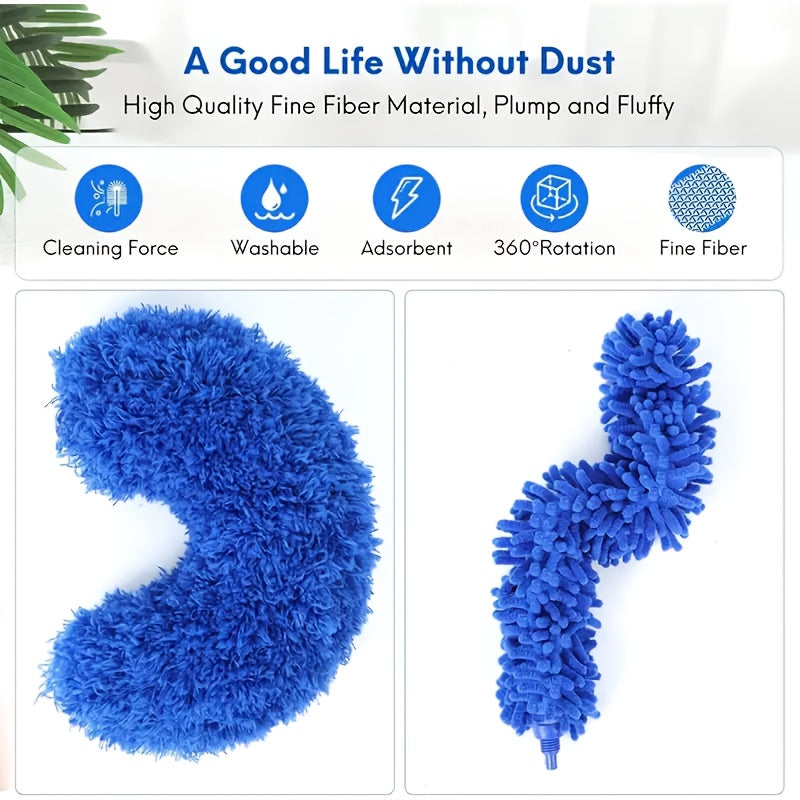 Extended Microfiber Brush for Cleaning Dust, Spider Webs, And Hard-To- Areas in The Home