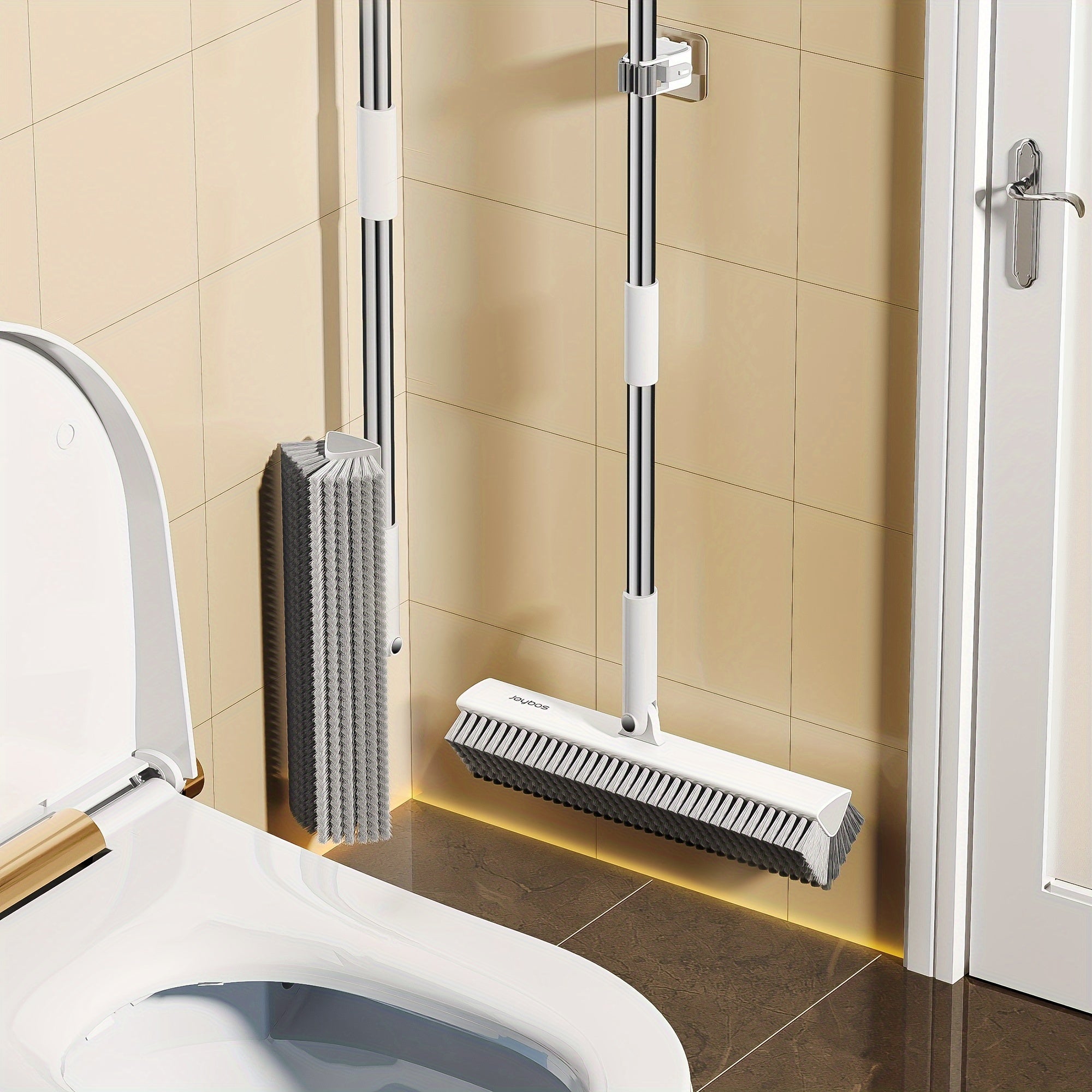 Gap Brush, All-around Bathroom and Toilet Floor Cleaning Brush