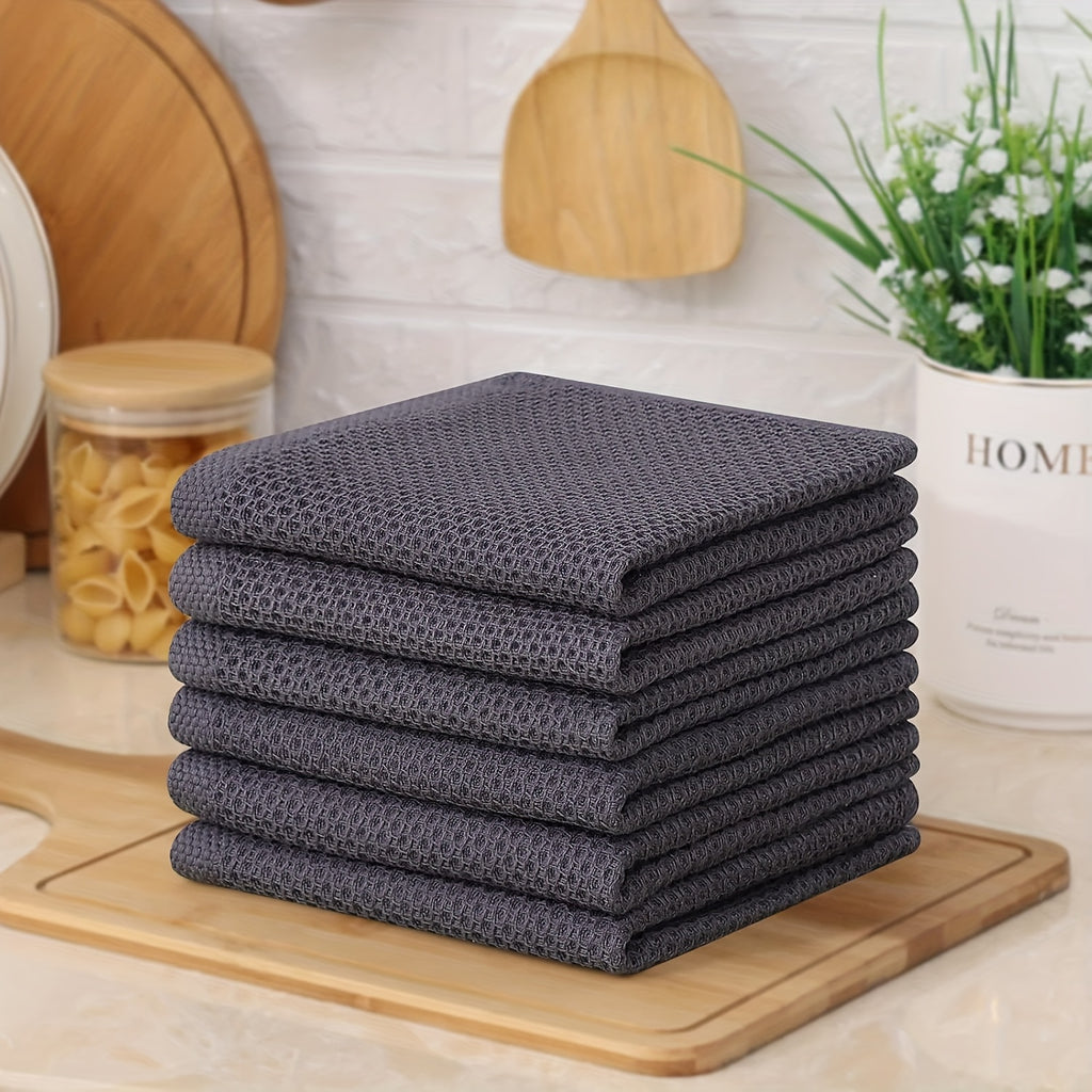 23\u002F24pcs 100% Cotton Waffle Weave Kitchen Dish Cloths, Ultra Soft Absorbent Quick Drying Dish Towels, 12 X 12 Inches, Great for Cooking, Cleaning And Wiping Hands, Halloween and Christmas Gifts