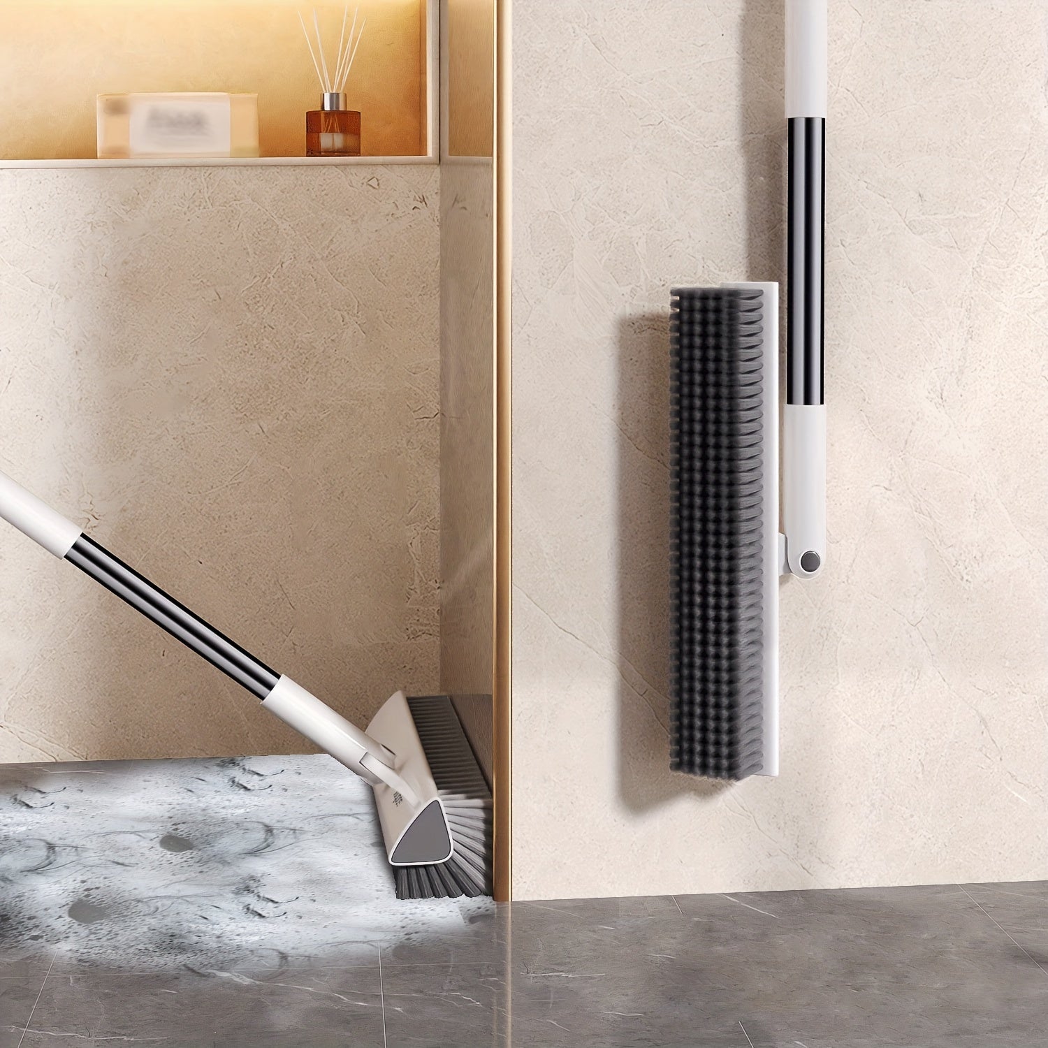 Gap Brush, All-around Bathroom and Toilet Floor Cleaning Brush