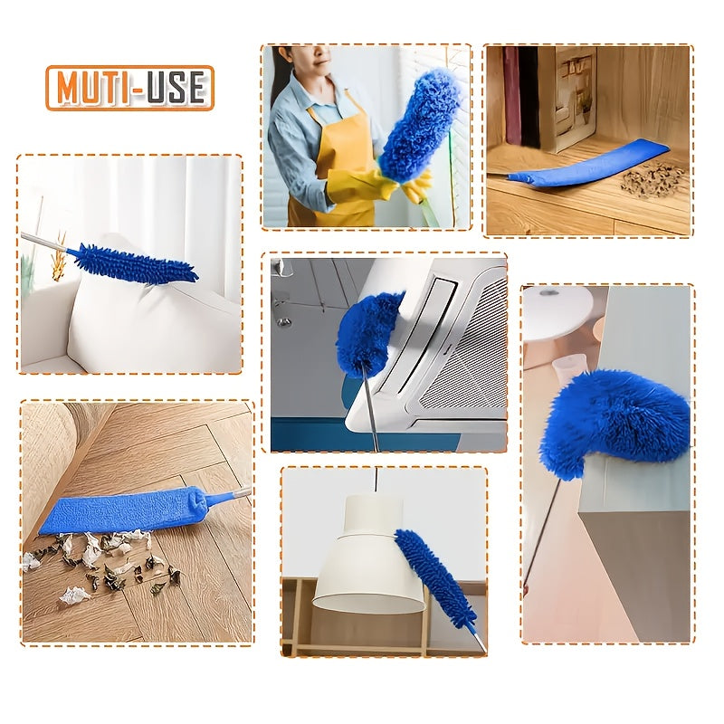 Extended Microfiber Brush for Cleaning Dust, Spider Webs, And Hard-To- Areas in The Home