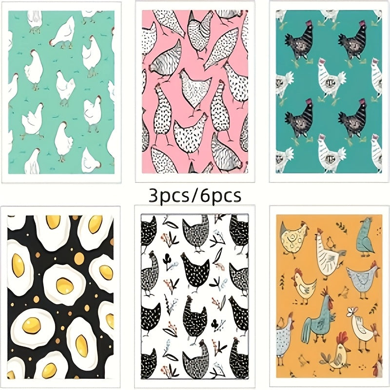 3\u002F6pcs Swedish Kitchen Dish Cloths Kitchen Towels Reusable Sponge Cleaning Cloths Wipes Absorbent Dish Cloth Quick Drying Washable Decorative Tea Towels No Odor Bar Hand Towel