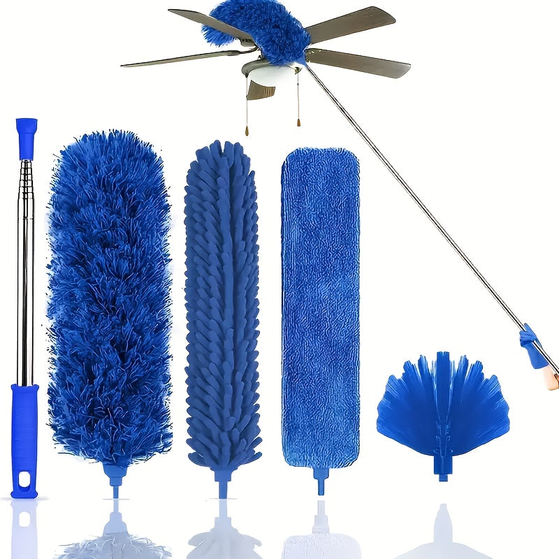 Extended Microfiber Brush for Cleaning Dust, Spider Webs, And Hard-To- Areas in The Home