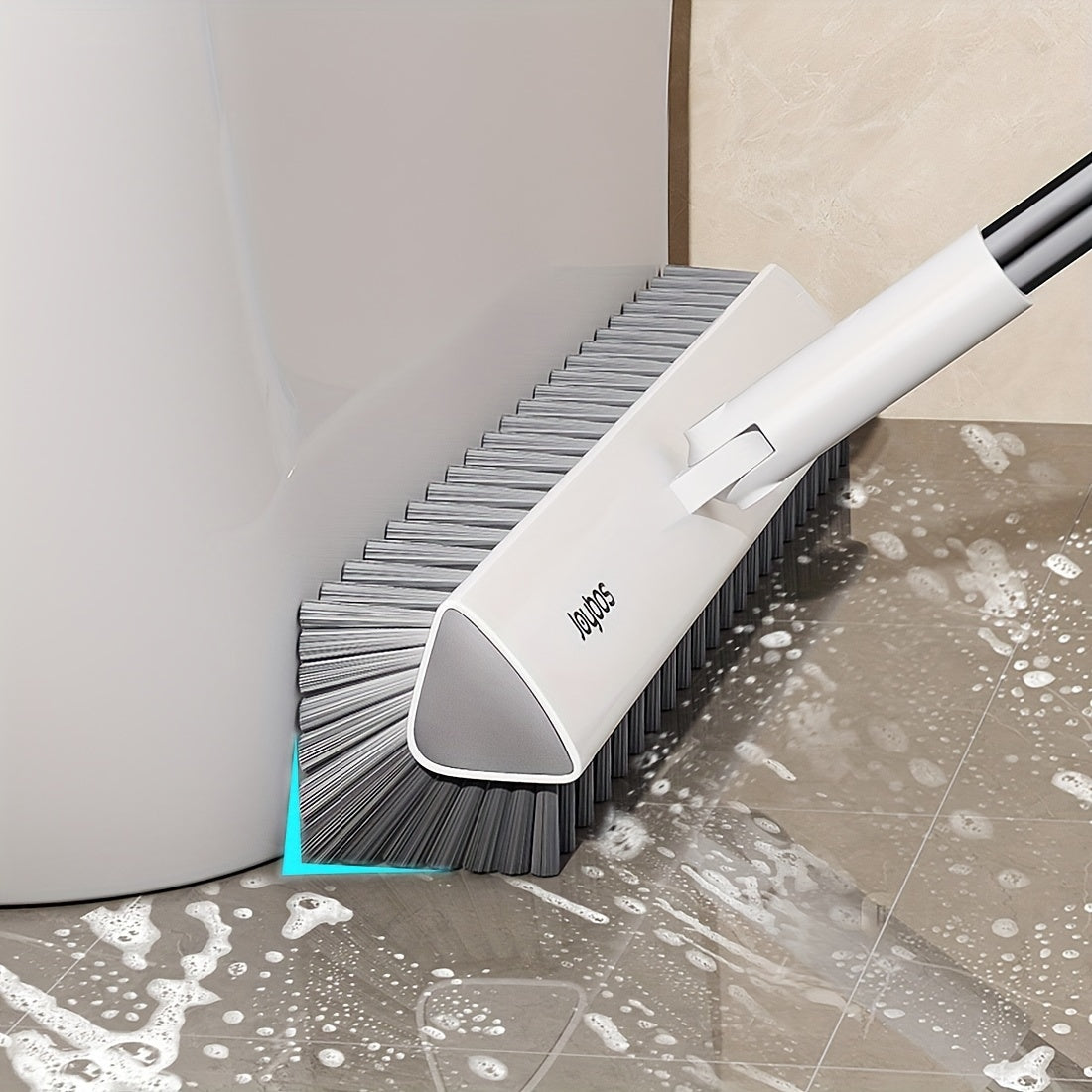 Gap Brush, All-around Bathroom and Toilet Floor Cleaning Brush