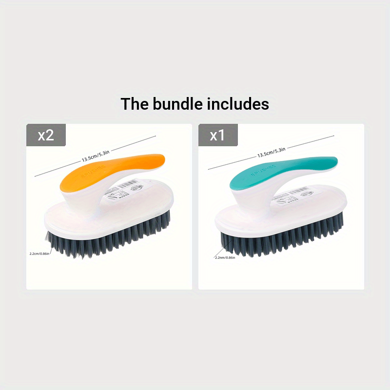 Durable Ergonomic Brush 1pc Multi-Use Laundry & Shoe Brush | Deep Clean, Stain Removal